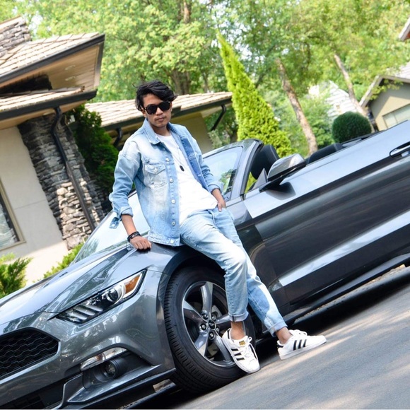 JACK AND JONES Denim Blue Button Down Jean Jacket - Picture 12 of 13